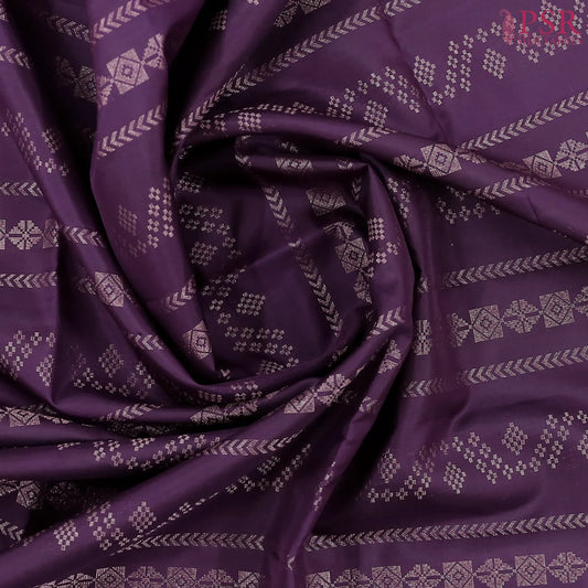 Dark Violet Soft Silk Saree