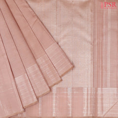 Malibu Peach Kanchipuram Silk Saree