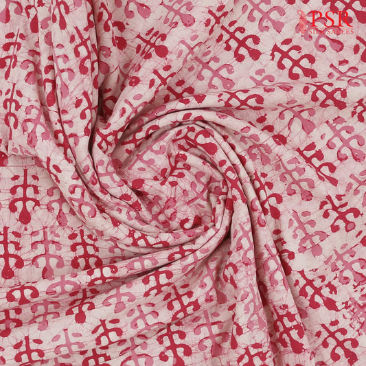 Pink Batik Print Running Material