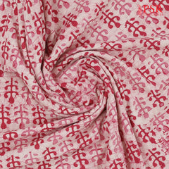 Pink Batik Print Running Material
