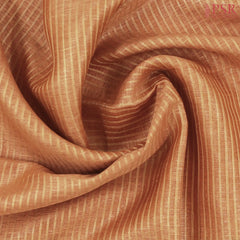 Dark Orange Semi Tussar Saree