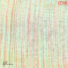 Linen Saree - Pastel Pistachio