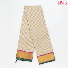 Light Beige Kanchipuram Silk Saree