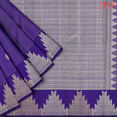 Spanish Violet Kanchipuram Silk Saree