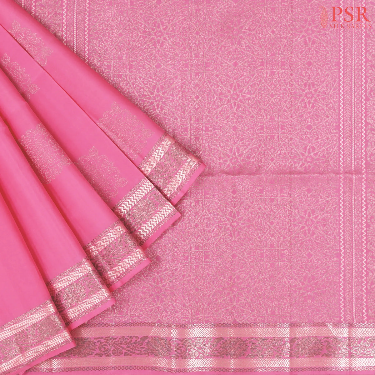 Berry Pink Soft Silk Saree