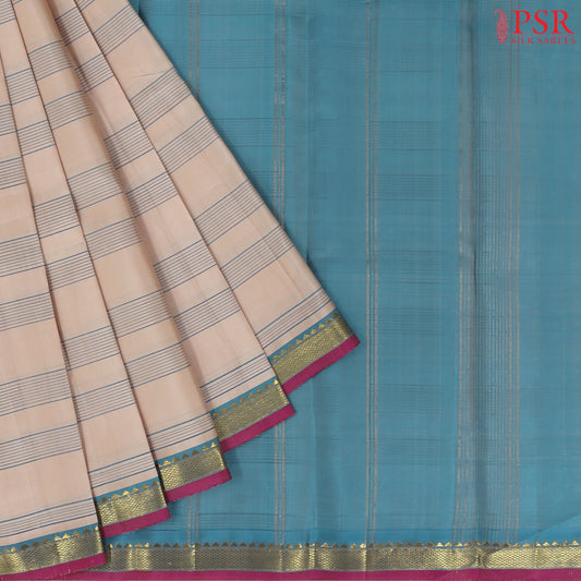 Beige Arani Silk Saree