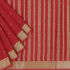 Red Mysore Silk Saree
