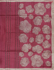 Rich Maroon Munga Silk Saree