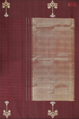 Rosewood Brown Kanchipuram Silk Saree