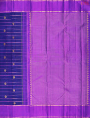 Navy Blue Kanchipuram Silk Saree
