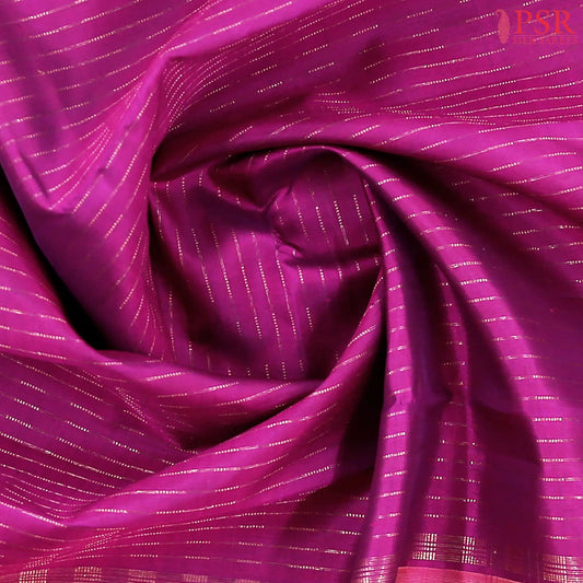 Dark Mulberry Purple Kanchipuram Silk Saree