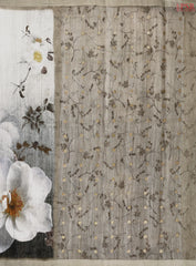 Grey & Taupe Kadhi Tussar Silk Saree