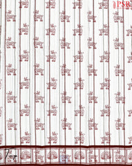 Off White Chirala Cotton Dress Material