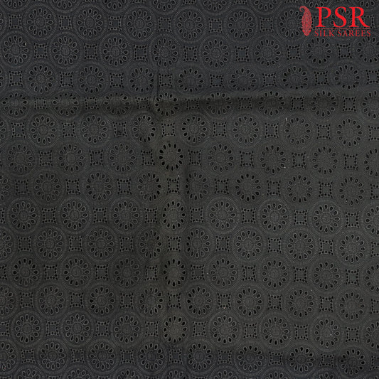 Shadow Black Hacoba Embroidery Running Material