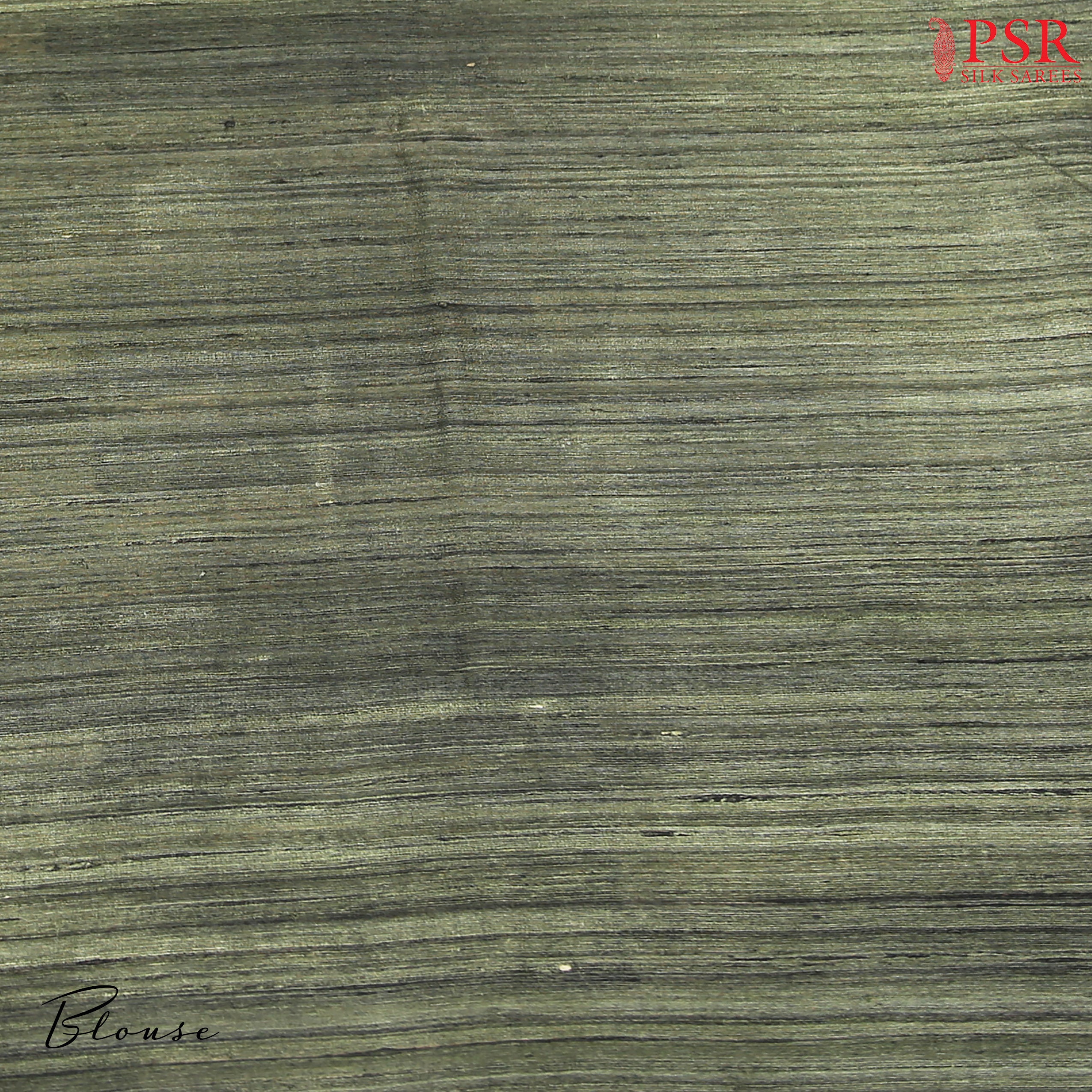 Ghicha Tussar - Tan & Green