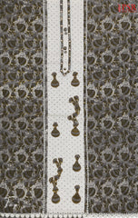 Grey Cotton Dress Material