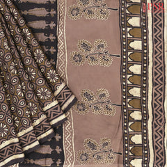 Olive Brown Modal Silk Saree