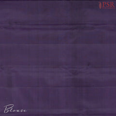 Midnight Purple Kanchipuram Jacquard Silk Saree
