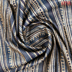 Hazelnut Beige & Prussian Blue Kadhi Tussar Silk Saree