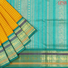 Mimosa Yellow Cotton Silk Saree