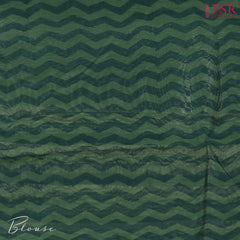 Dark Green Chanderi Silk Cotton Saree