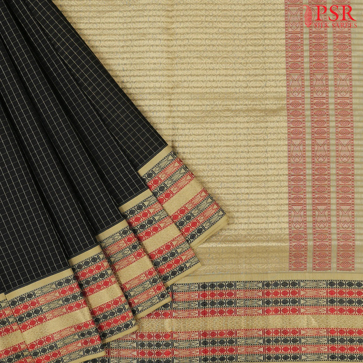 Black Soft Silk Saree