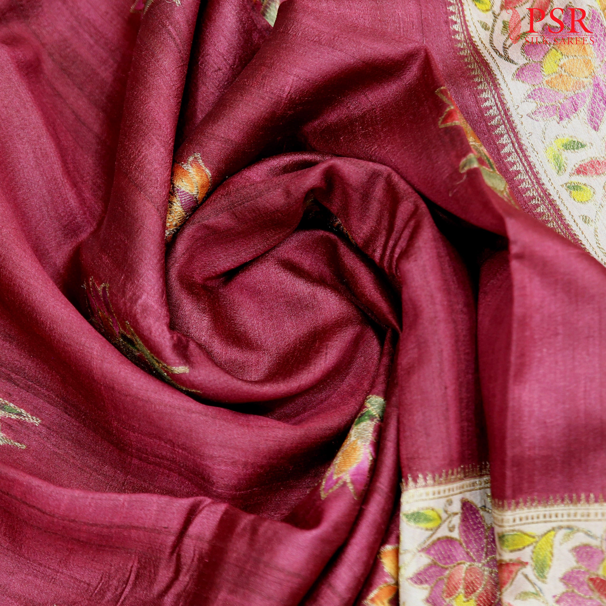 Banaras Silk - Burgundy