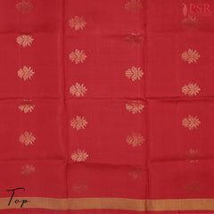Black & Red Soft Silk Dress Material