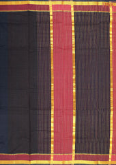 Black Mangalagiri Cotton Saree