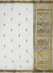 Cream Beige Kerala Cotton Saree