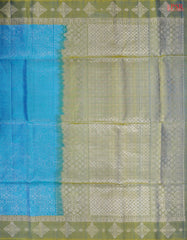 Chintamani Blue Soft Silk Saree