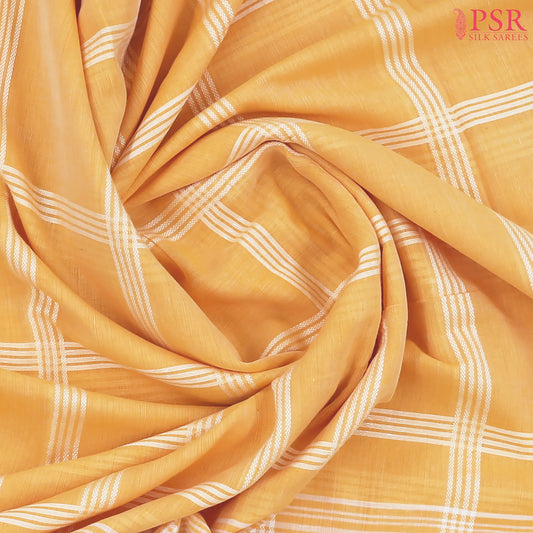 Melon Yellow Byloom Cotton Saree