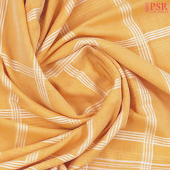 Melon Yellow Byloom Cotton Saree