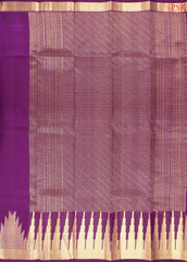 Dark Magenta Purple Fancy Kanchipuram Silk Saree