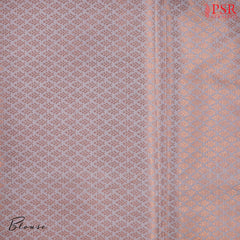 Coral Red & Misty Lavender Soft Art Silk Saree