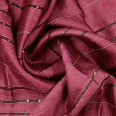 Rich Maroon Munga Silk Saree