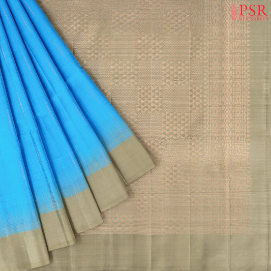 Capri Blue Soft Silk Saree