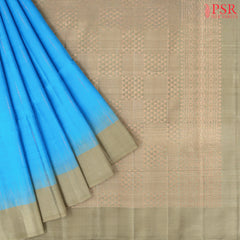 Capri Blue Soft Silk Saree