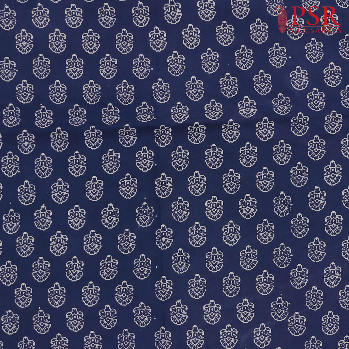 Blue Jaipur Cotton Print Running Material