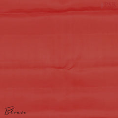 Red Kanchipuram Jacquard Silk Saree