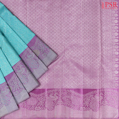 Light Blue Kanchipuram Silk Saree