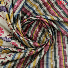 Multicolor Semi Tussar Saree