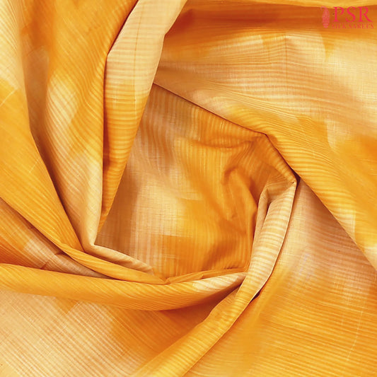 Marigold Yellow Kanchi Cotton Saree