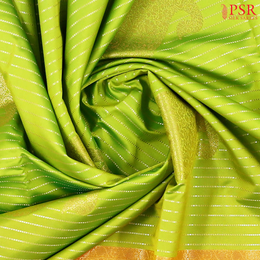 Chartreuse Green Soft Art Silk Saree