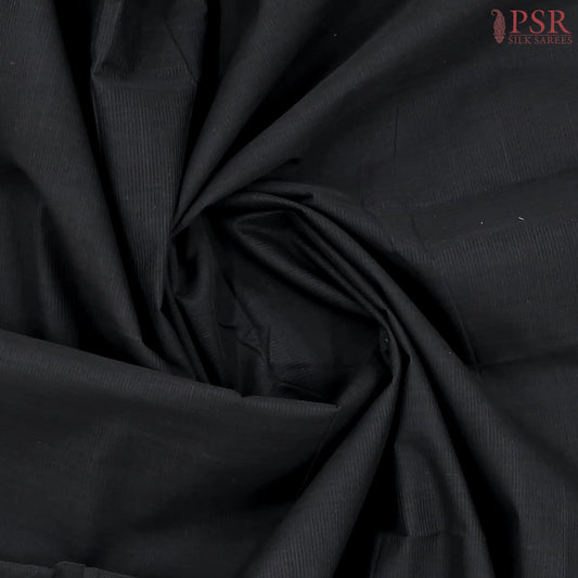 Black Mangalagiri Cotton Saree