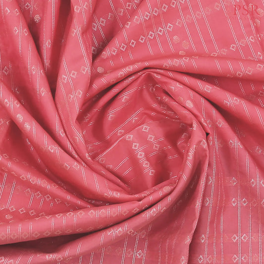 Flamingo Pink Soft Art Silk Saree