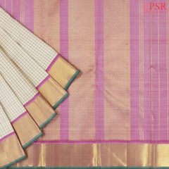 Light Beige Kanchipuram Silk Saree
