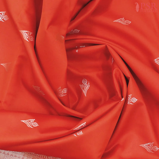 Scarlet Red Soft Art Silk Saree