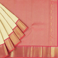 Beige Kanchipuram Silk Saree