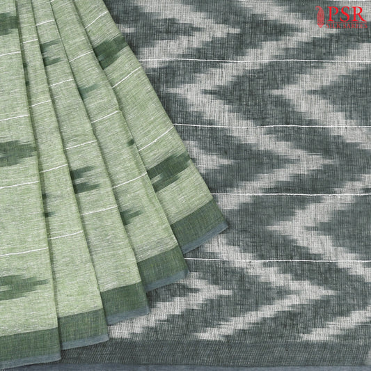 Light Green Linen Saree